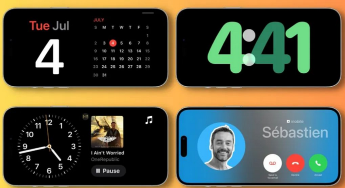武陵苹果手机维修分享iOS17横屏充电待机显示有什么好处 
