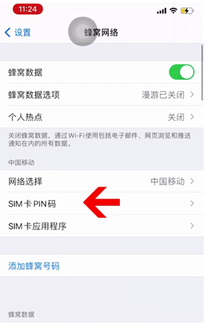 武陵苹果14维修网分享如何给iPhone14的SIM卡设置密码 