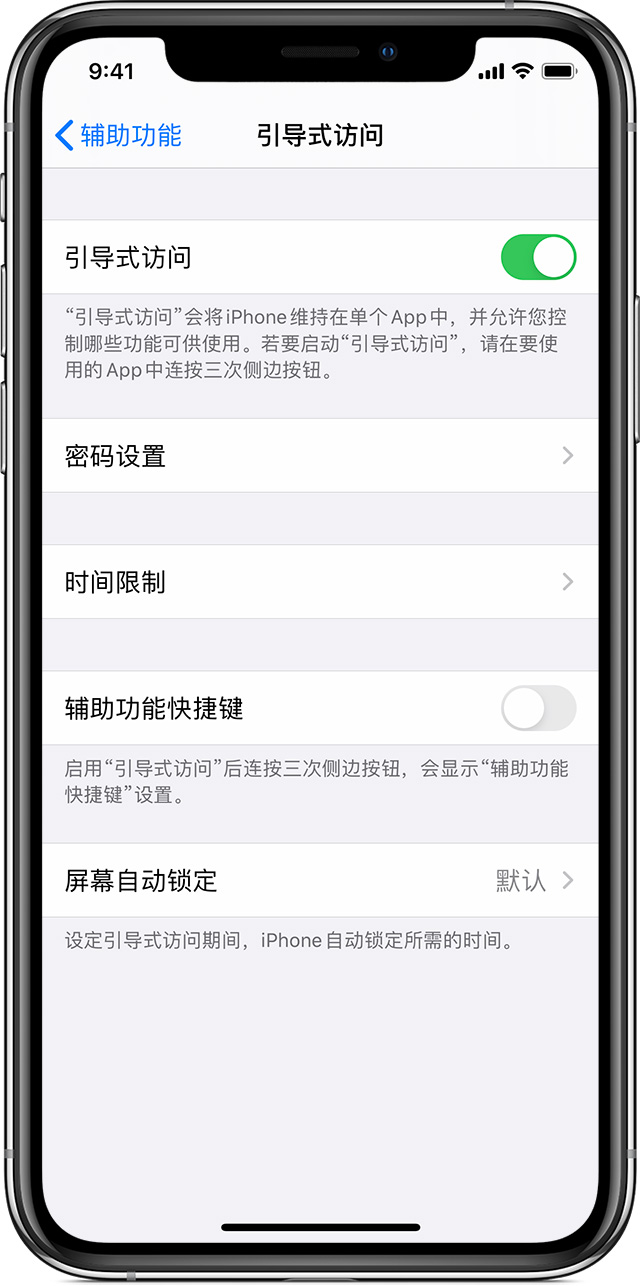 武陵苹果手机维修分享如何在 iPhone 上退出引导式访问 