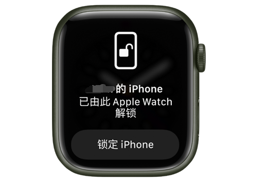 武陵苹果手机维修分享用 AppleWatch 解锁配备面容 ID 的 iPhone方法 