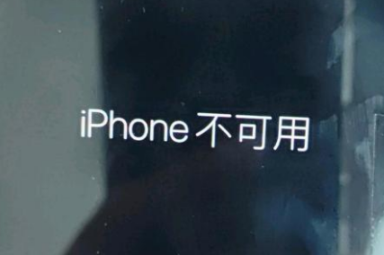 武陵苹果服务网点分享锁屏界面显示“iPhone 不可用”如何解决 