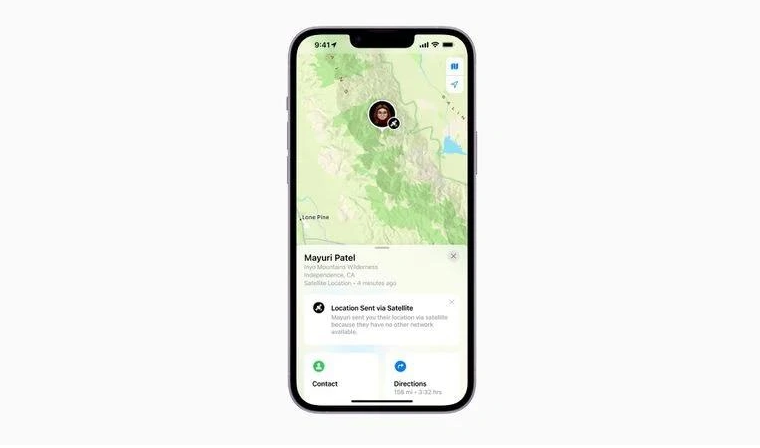 武陵苹果14维修分享iPhone14系列中 FindMy功能通过卫星分享位置方法教程 