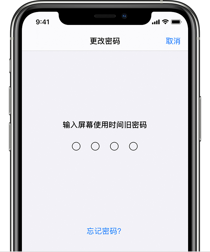 武陵苹果手机维修分享iOS 14 忘记屏幕使用时间密码怎么办 